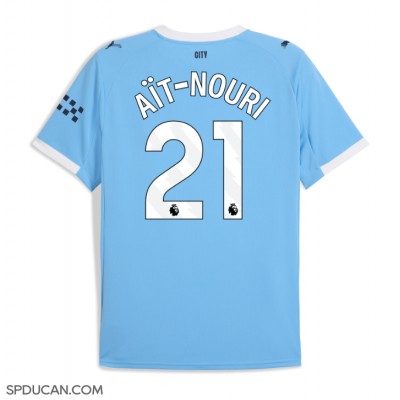 Muški Nogometni Dres Manchester City Rayan Ait-Nouri #21 Domaci 2025-26 Kratak Rukav Muški Nogometni Dres Manchester City Rayan Ait-Nouri #21 Domaci 2025-26 Kratak Rukav